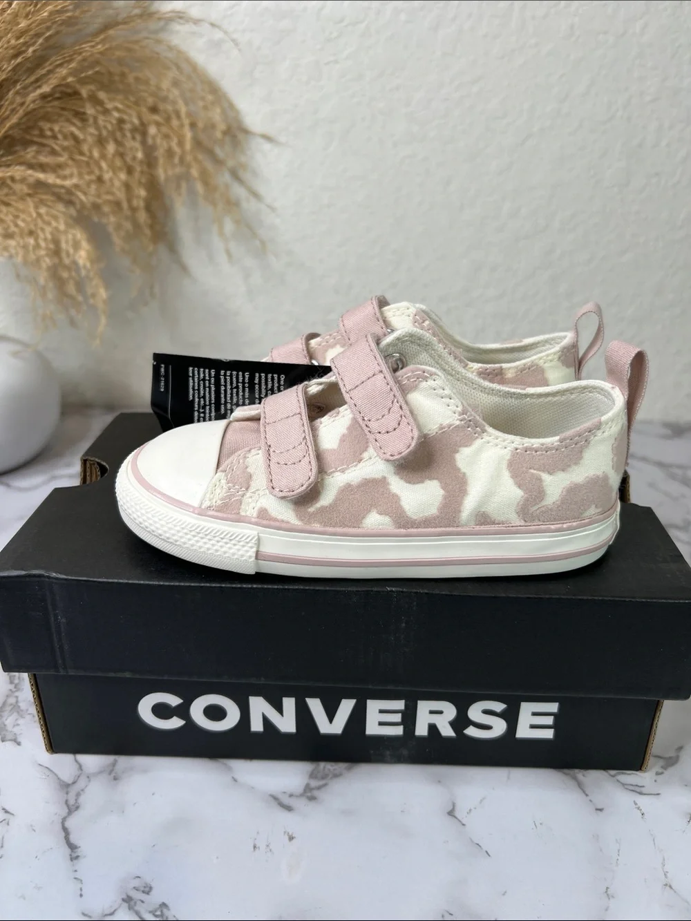 Converse Toddlers' Chuck Taylor All Star Leopard Easy-On Shoes Size 9